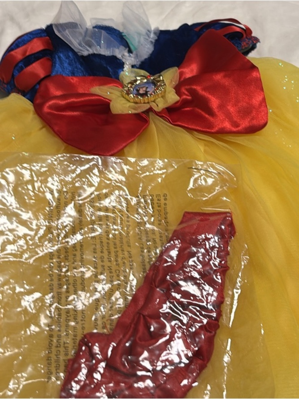 Disney yellow and Red Princess Dress-Up Costume for Kids